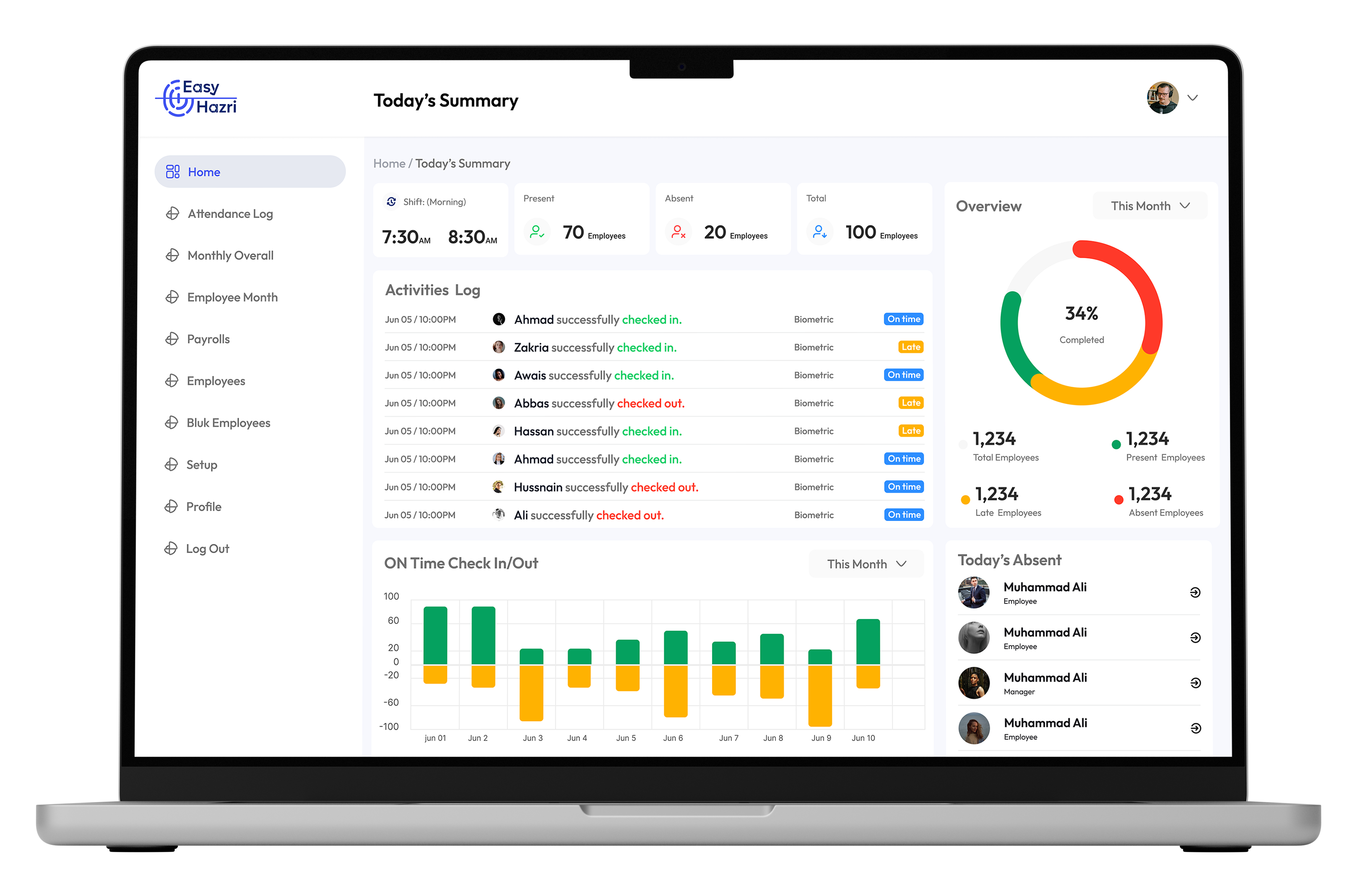 Configure shifts, leave, and payroll export in EasyHazri